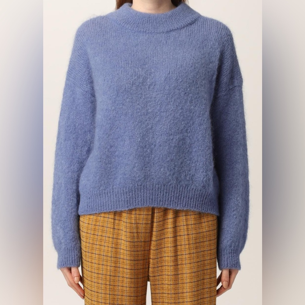 Alysi Periwinkle Blue Mohair Sweater Size Large
